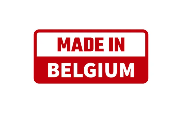Hergestellt Belgischem Gummistempel — Stockvektor