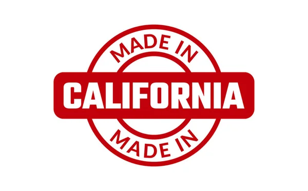 stock vector Made In California Rubber Stamp