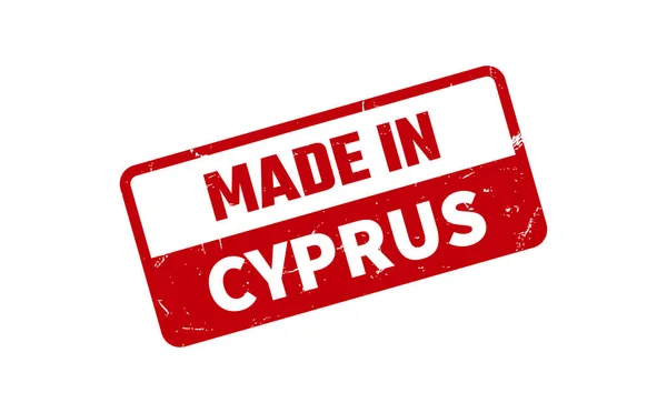 Στην Κύπρο Από Καουτσούκ Σφραγίδα — Διανυσματικό Αρχείο