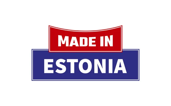 Feito Estónia Seal Vector — Vetor de Stock