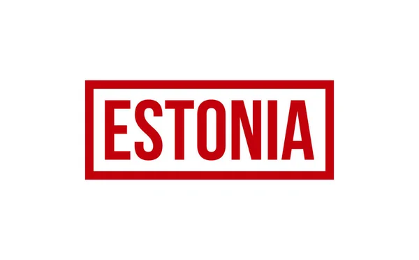 Estonia Gumowy Wektor Pieczęci Pieczęci — Wektor stockowy