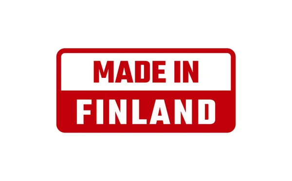 Feito Finlândia Selo Borracha — Vetor de Stock
