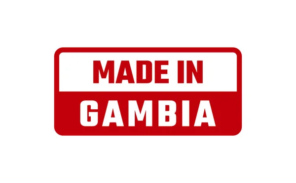 stock vector Made In Gambia Rubber Stamp