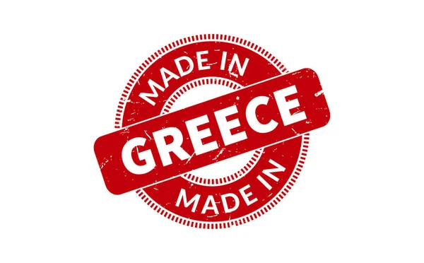 Made Greece Carimbo Borracha —  Vetores de Stock