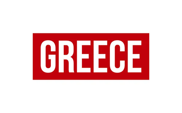 Ελλάδα Καουτσούκ Σφραγίδα Διάνυσμα Σφραγίδα — Διανυσματικό Αρχείο