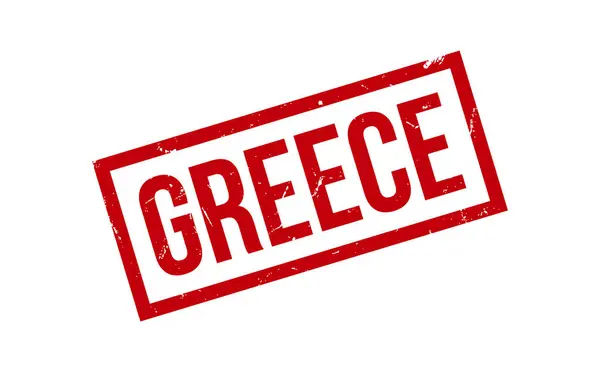 Ελλάδα Καουτσούκ Σφραγίδα Διάνυσμα Σφραγίδα — Διανυσματικό Αρχείο