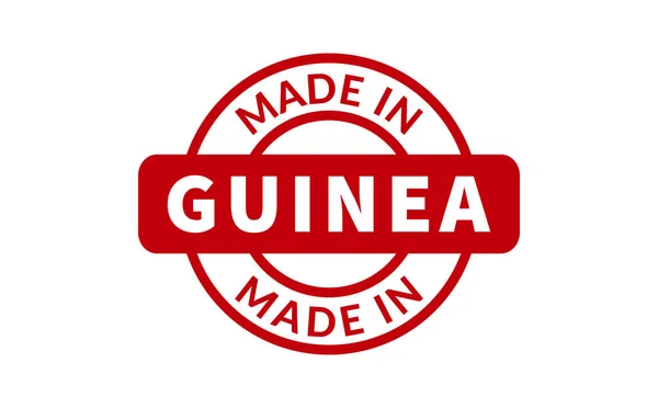 Gemaakt Guinee Rubber Stempel — Stockvector