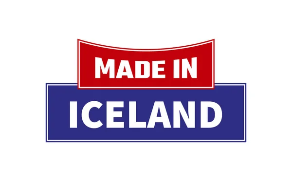 Зроблено Ісландії Вектор Ущільнення — стоковий вектор