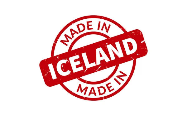 Зроблено Ісландії Штамп — стоковий вектор