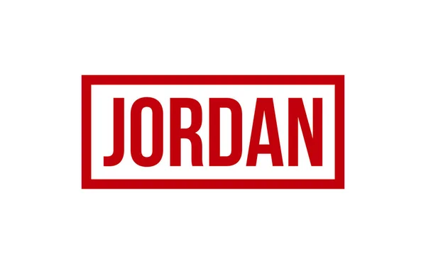 Jordan Vetor Selo Borracha — Vetor de Stock