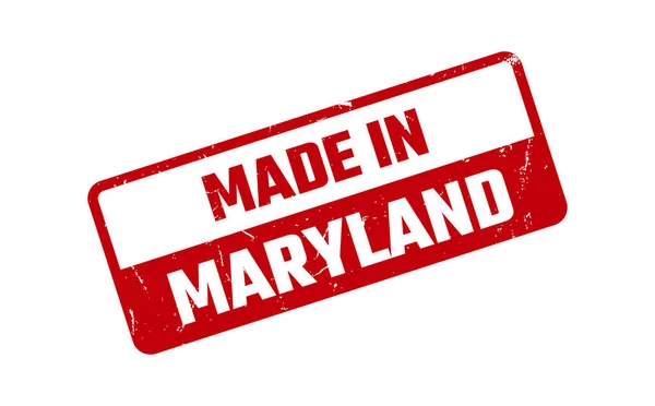 Made Maryland Rubber Stamp — Stock Vector