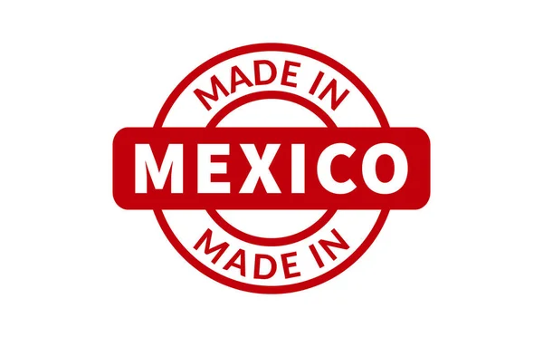 Fabriqué Mexique Timbre Caoutchouc — Image vectorielle