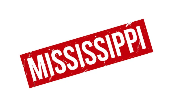 Mississippi Gummistämpel Tätningsvektor — Stock vektor