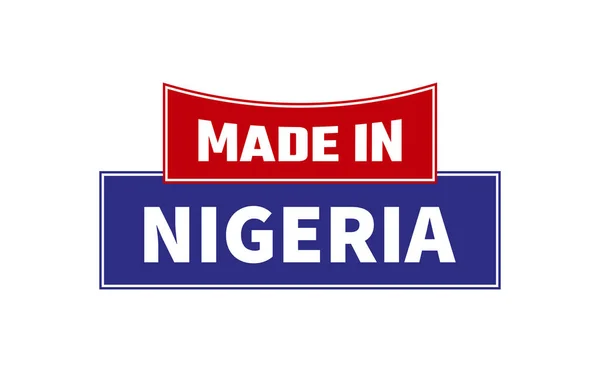 Feito Nigéria Seal Vector — Vetor de Stock