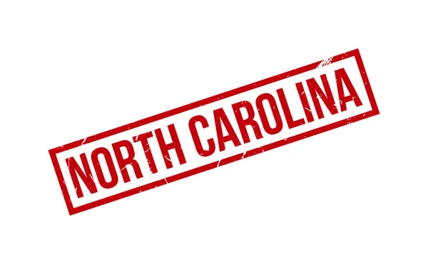 North Carolina Gummistämpel Tätningsvektor — Stock vektor