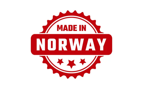 Feito Noruega Selo Borracha —  Vetores de Stock