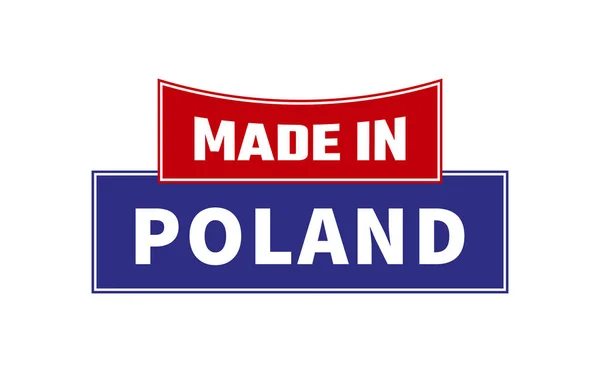 Made Poland Dichtungsvektor — Stockvektor