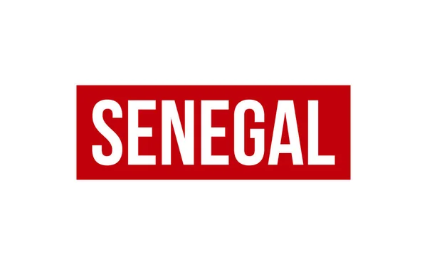 Senegal Vetor Selo Borracha — Vetor de Stock