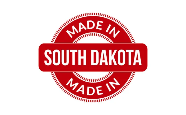 Hergestellt South Dakota Rubber Stamp — Stockvektor