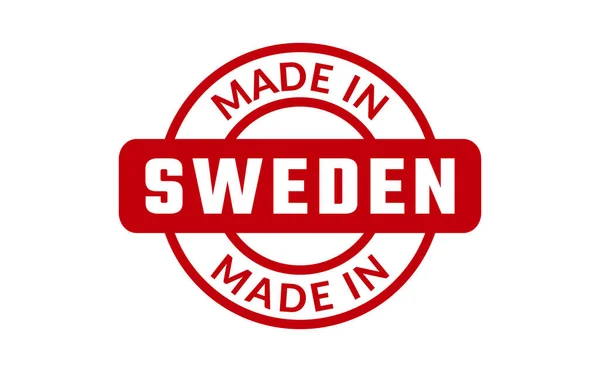 Hergestellt Schwedischem Gummistempel — Stockvektor