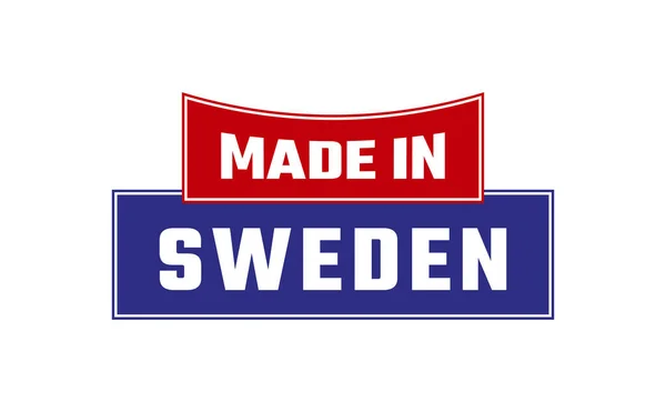 Made Sweden Seal Vector — Stock Vector
