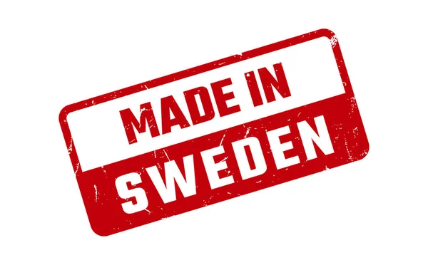 Made Sweden Rubber Stamp — Stock Vector