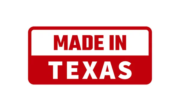Tillverkad Texas Gummistämpel — Stock vektor