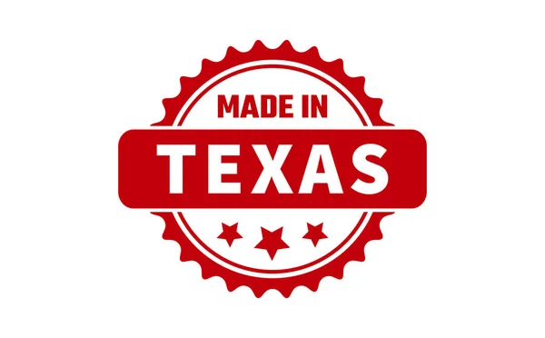 Tillverkad Texas Gummistämpel — Stock vektor