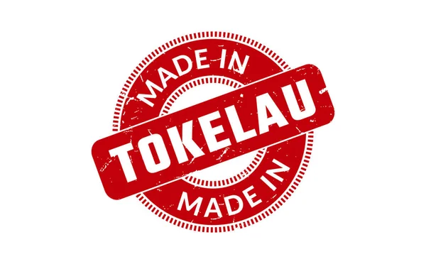 Made Tokelau Rubber Stamp — Stock Vector