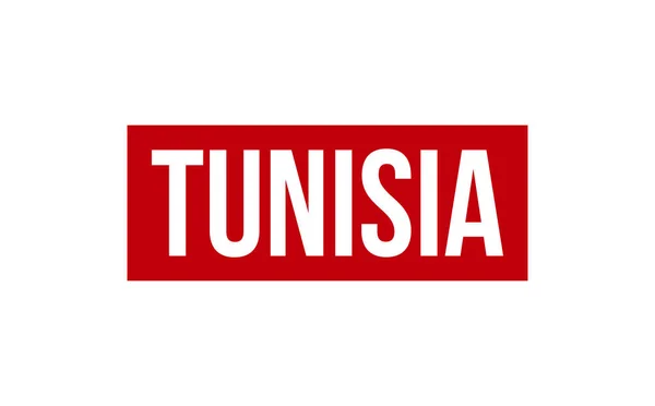 Tunisia Vettore Guarnizione Timbro Gomma — Vettoriale Stock