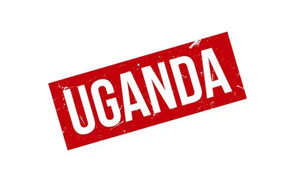 Ugandas Gummistempel Dichtungsvektor — Stockvektor