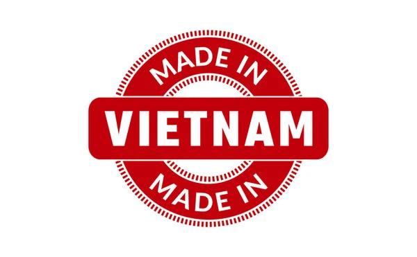 Feito Selo Borracha Vietnã — Vetor de Stock