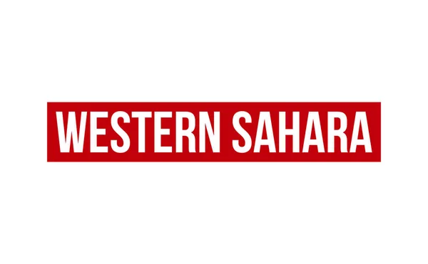 Westelijke Sahara Rubber Stempel Seal Vector — Stockvector