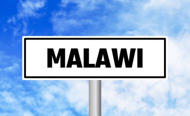 Gökyüzü arka planında Malawi yol işareti