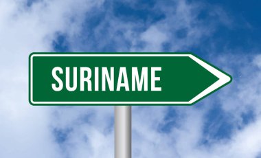 Gökyüzü arkaplanındaki yol işaretini isimlendir