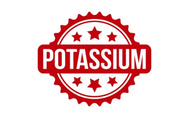 Potasyum kauçuk grunge mühür vektörü