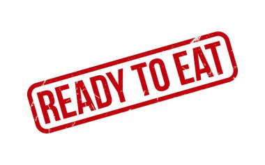 Kırmızı Kauçuk Mühür Vektörünü Yemeye Hazır