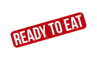 Kauçuk grunge mühür vektörünü yemeye hazır