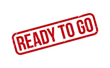 Kırmızı Plastik Mühür Vektörünü Gitmeye Hazır