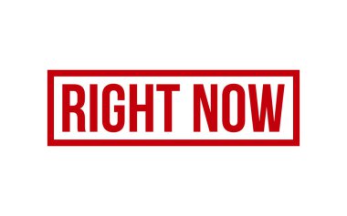 Kırmızı Hemen Şimdi Lastik Damga Mühürleyici