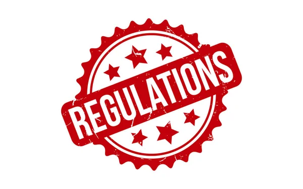 Réglementation Caoutchouc Grunge Timbre Joint Vecteur — Image vectorielle