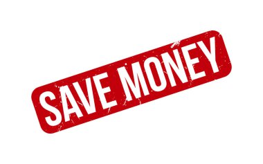 Para kauçuk grunge mühür vektörünü kaydet