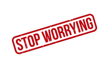 Kauçuk Damga Mührü Vektörü İçin Endişelenmeyi Durdur