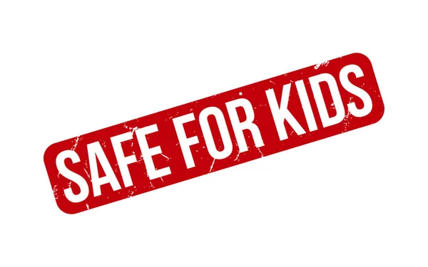 Aman Untuk Anak Anak Karet Garpu Cap Segel Vektor - Stok Vektor