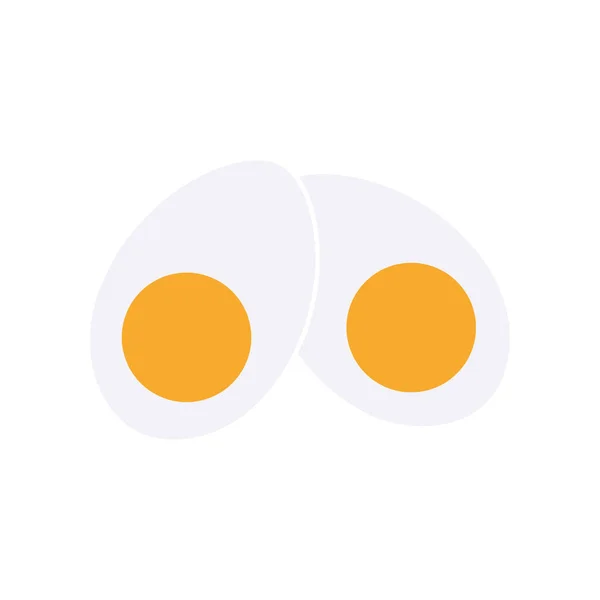 Boiled Egg Icon Boiled Egg Flat Icon Symbol Vector Illustration — Stock Vector