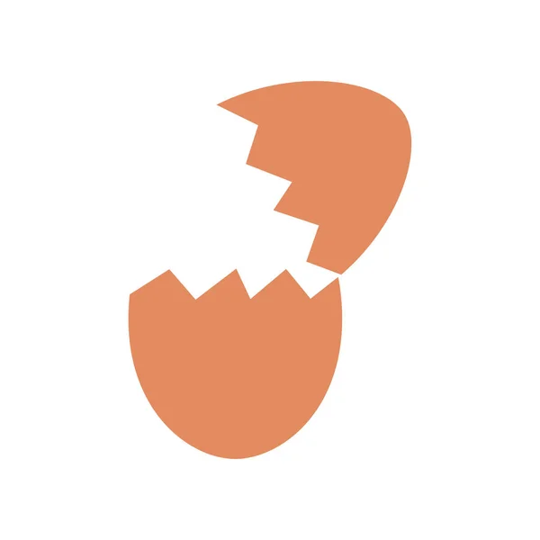 破碎的蛋Icon 破碎蛋平面图标符号向量图解 — 图库矢量图片
