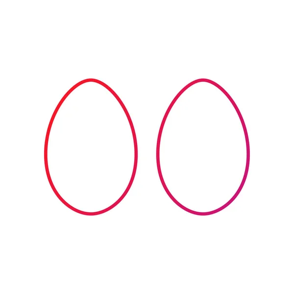 Яйця Значок Яйця Градієнтна Ікона Символ Векторна Ілюстрація — стоковий вектор