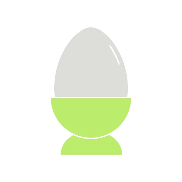 Eierbecher Icon Vorhanden Eierbecher Flache Ikone Symbol Vektor Illustration — Stockvektor