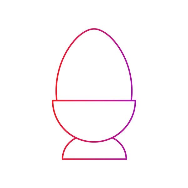 Äggkopp Ikonen Äggkopp Gradient Ikonsymbol Vektor Illustration — Stock vektor
