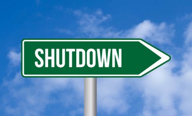 Gökyüzü arka planında kapatma işareti